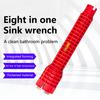 1 комплект ключей для раковины, термостойкий регулируемый кран, ключ для сантехнических труб, товары для дома