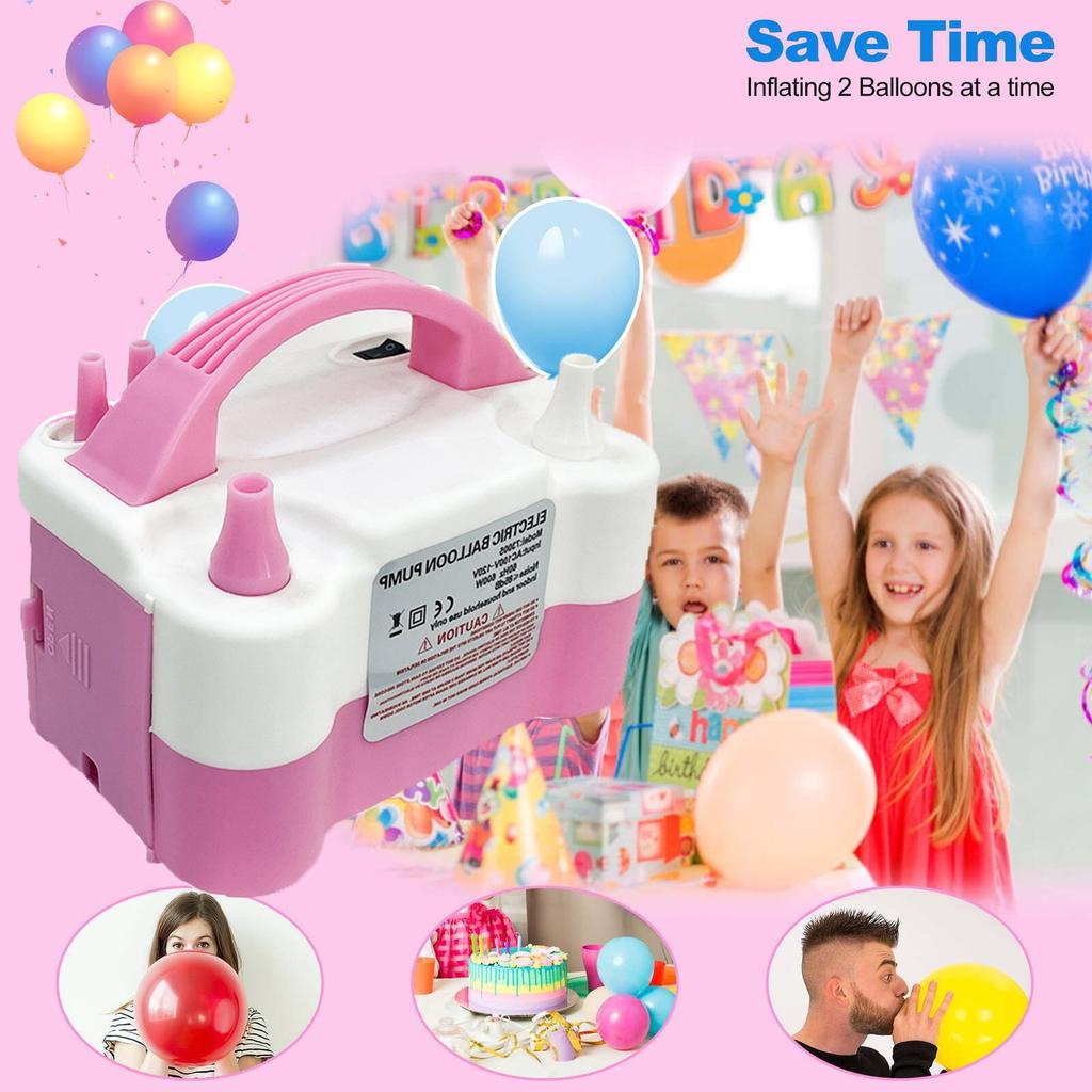 Portable Electric Double Nozzle Electric Blower Inflator For Party Decoration