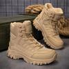 Men Tactical Boots Lace Up Military Army Boot Unisex Work Hiking Shoe Desert Waterproof Brand Climbing Shoe Male Ankle Size Plus