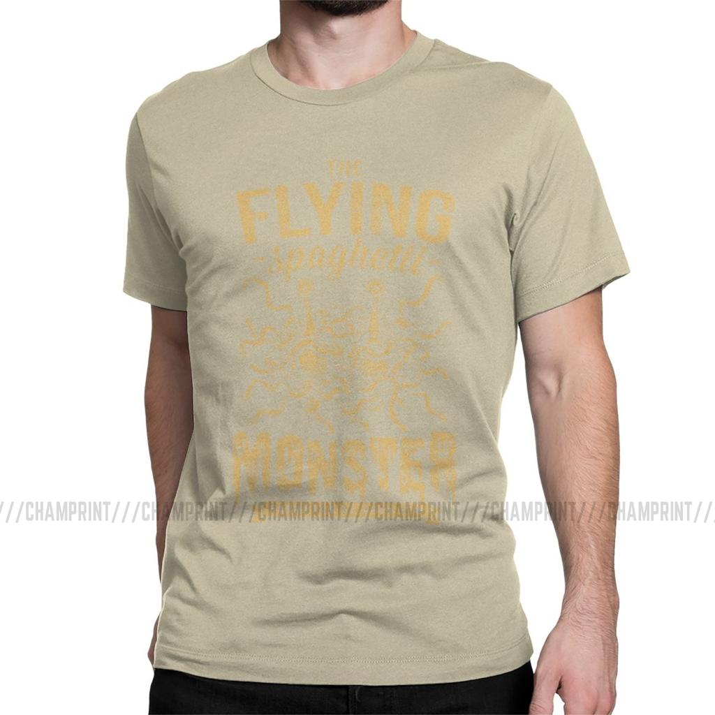 The Flying Spaghetti Monster T Shirt Men Funny T Shirt Round Neck Flying Spaghetti Monsterism Pastafarianism