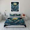 "Moonlit lighthouse’s serene waves" Bedding sets Duvet covers Pillowcases(1* Duvet Cover 2* Pillowcases without duvet insert)