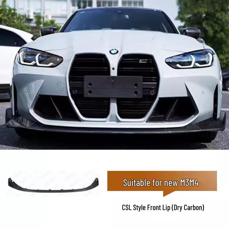 Комплект из сухого углеволокна для G80/G82 BMW M3/M4: Передний сплиттер, Решетка радиатора, Пороги, Задний диффузор, Спойлер и Канарды.