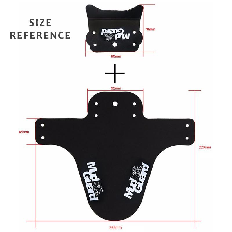 New Bicycle Fenders Plastic Colorful Front Rear Bike Mudguard Mountain Bike Wings Mud Guard Cycling Accessories For