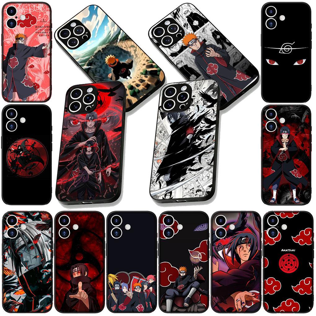 Phone Cover for Samsung Galaxy S25 S24 S23 FE Plus Ultra S7 Edge A16 A15 5G s25+ Casing Case Pain Akatsuki Narutos Itachi Uchiha