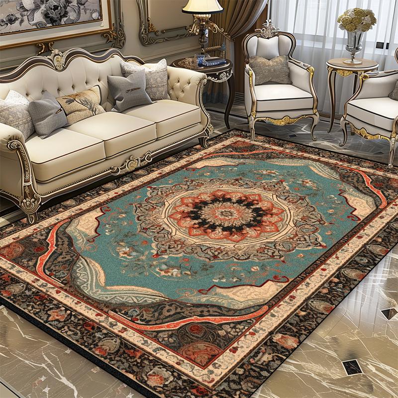 Vintage Persian High-end Luxury Carpet Coffee Table Mat Sofa Side Living Room Bedroom Ornaments Rug 200x300cm Non-slip Mats