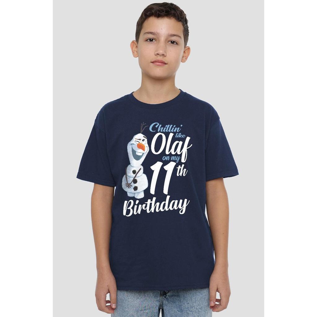 Frozen Childrens/Kids Chillin Like Olaf 11th Birthday T-Shirt