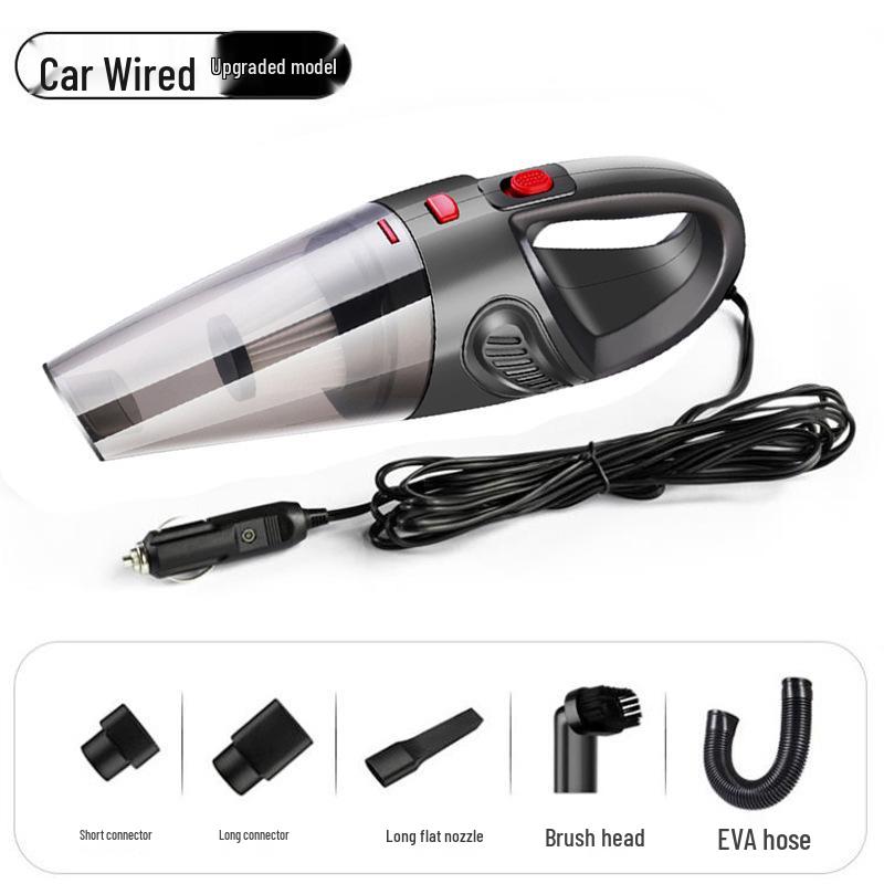 Перезаряжаемый беспроводной ручной автомобильный пылесос высокой мощности с сильным всасыванием для волос