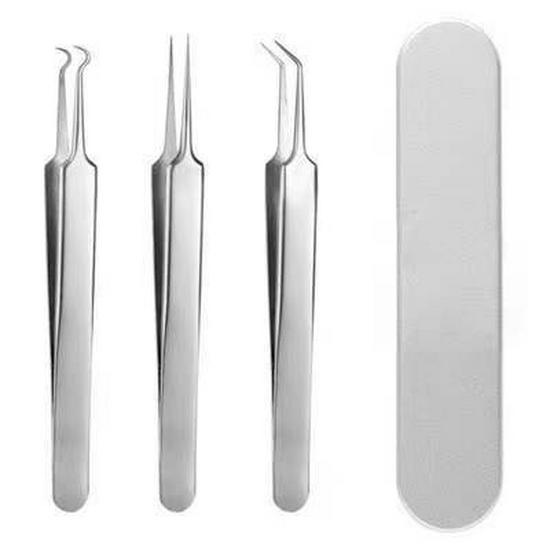 Набор игл для удаления акне из нержавеющей стали: Пинцеты для удаления черных точек и инструменты для выдавливания для салона красоты
