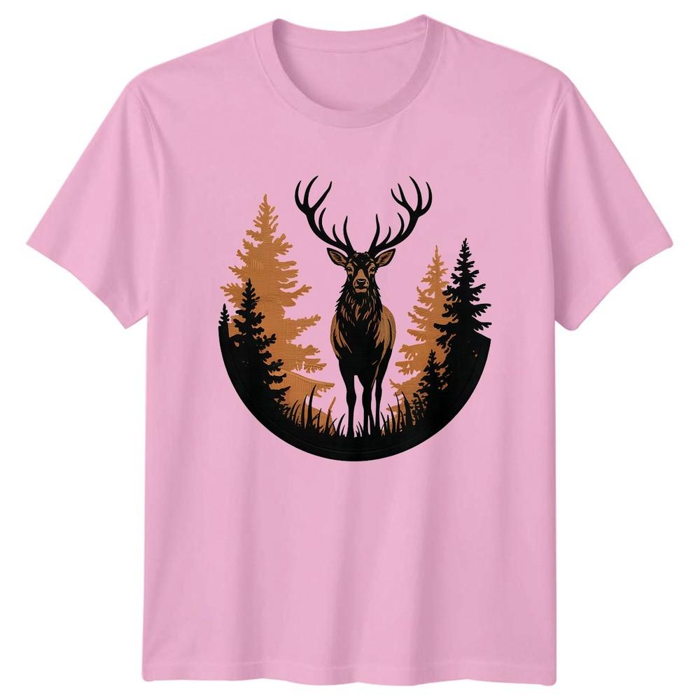 Majestic Stag In Wilderness Forest Unisexs TShirt Deer Wildlife