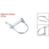 uxcell 1/3/5Pcs Shaft Locking Pin W Ear 6mmx35/40/45/55mm 8mmx60mm Coupler Pin for Farm Trailers Lawn Arch and Garden