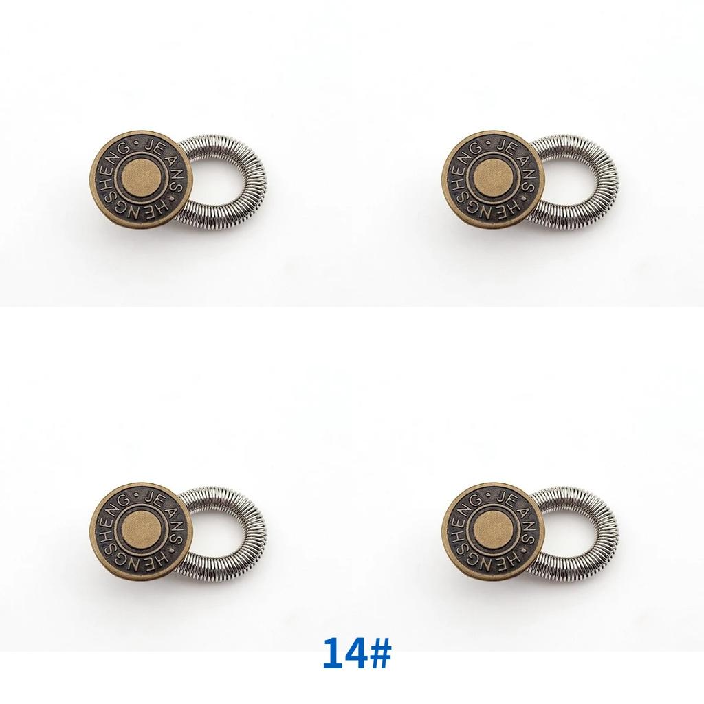 Detachable Jeans Waist Adjustment Buckle Metal Button Extender for DIY Pants Jeans Free Sewing Waist Extenders Buttons