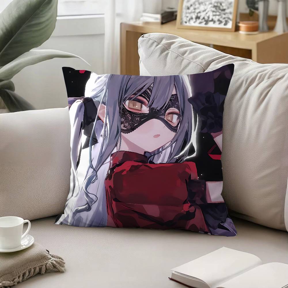 BBang Dream Ave Mujica Cartoon Pillow Case Sofa Decorative Cushion Covers Dustproof And Miteproof Invisible Zipper