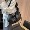 Cute Drawstring Handbags for Women PU Leather Shoulder Bag Hobo Bag Trendy Small Purse for Ladies