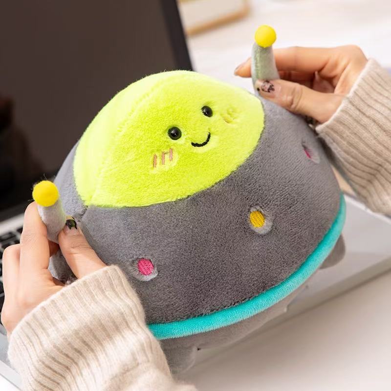 Плюшевая игрушка-кукла Ракета-космический корабль 18/27 см Ручная работа Мультяшная Аниме Милая Подушка-подушка Декор на День Рождения Детей