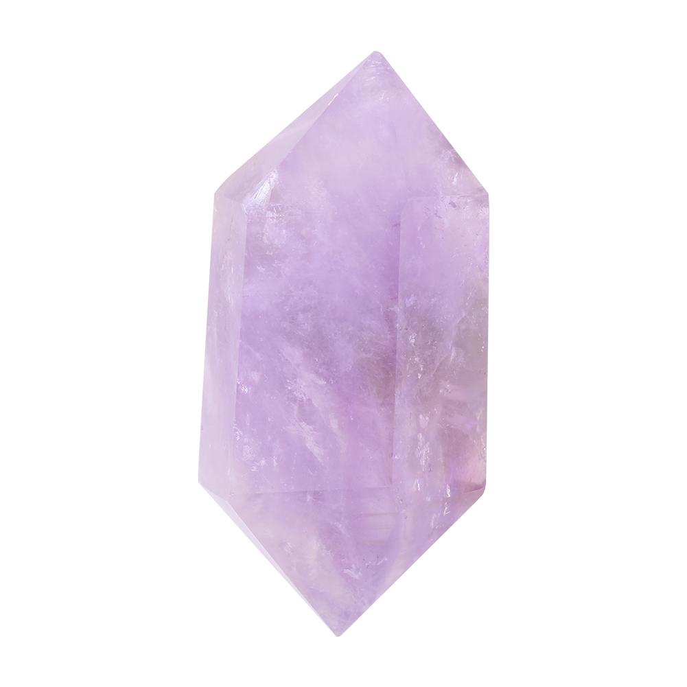 Amethyst Quartz Purple, Stone 4.5cm Double Pointed Prism for Home Decoration Jewelry Making Fish Potted Plants Foot with Crtive Shap