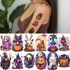 63 шт. Временные татуировки на Хэллоуин Привидение Конфета Тыква Летучая мышь Наклейка на тело Взрослые Мальчики Девочка Наклейка-тату Реквизит для косплей-вечеринки