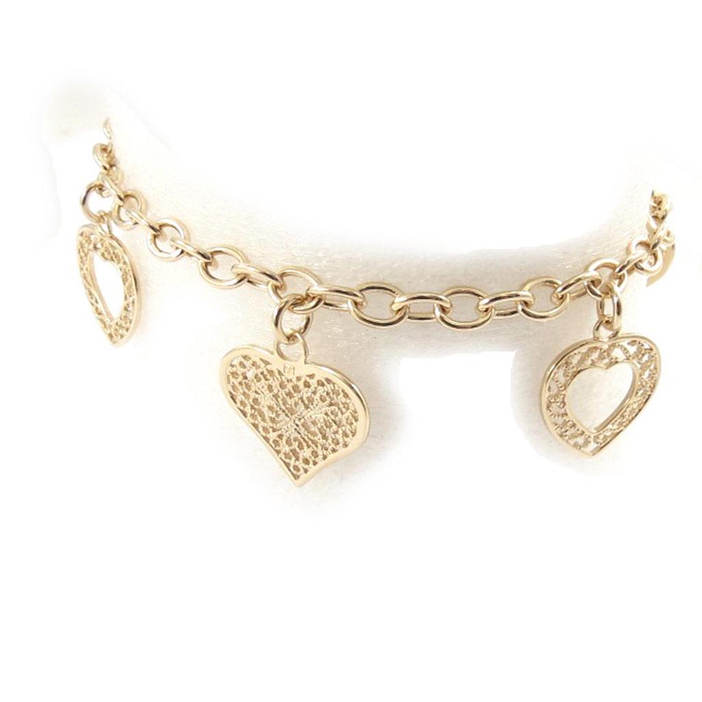 Les Trésors De Lily [J9611] - Позолоченный браслет «Любовь»