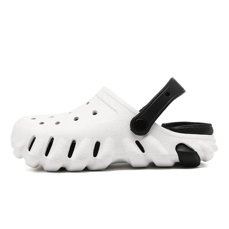 Пляжные тапочки для мужчин Hole Shoes Slipproof Eva Designer Luxury Casual Sandals Man Cheap Liquidation Original Summer Sale