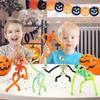 Yousheng Tubes Skeleton Fidget Toys for Kids Glow-in-the-Dark Telescopic Suction Cup Toy Stress Anxiety Relief Bendable Joints Figures Halloween