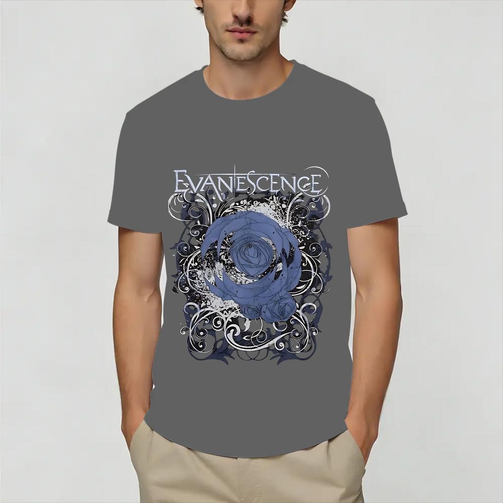 Music Evanescences Cotton TShirt For Adult Summer Vintage TShirts Breathable Harajuku Tee Shirt Oversized Cheap Clothing