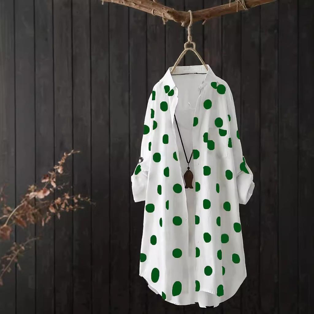 Long Sleeve Shirt Classic Button Front Design Stylish Women's Comfortable Casual Wear New Style