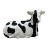 3D Printed Cow Ornament Pass Through Fidget Toy Pass-through Black And White Cow Sculpture for Stress Anxiety Relief