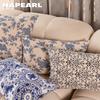 1 шт. NAPEARL Классическая сине-белая фарфоровая узорчатая подушка в восточном стиле, Ретро цветочная квадратная поясная подушка для дивана, гостиной, спальни, домашний декор
