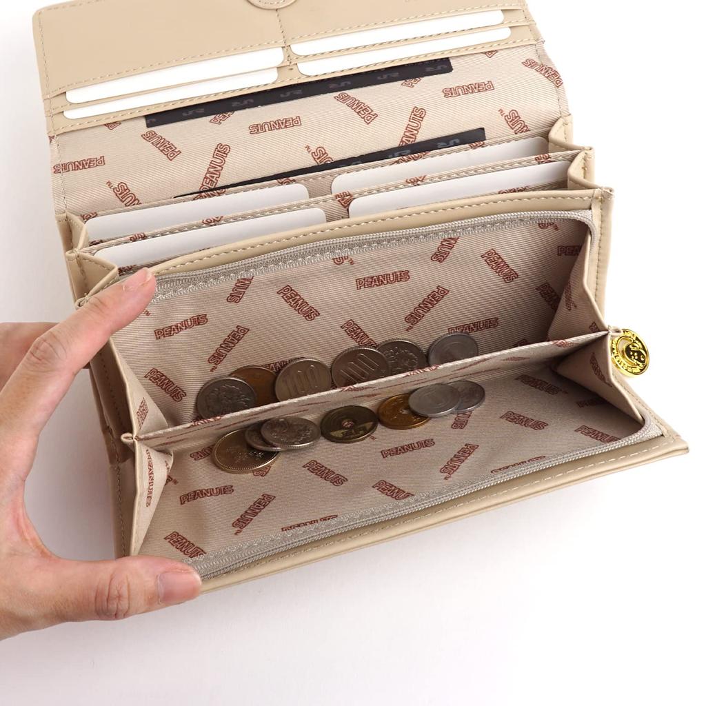 Snoopy Long For Coin Кошелек Милый Peanuts SNOOPY PEANUTS Персонаж Большой Рождественский [E-mono] Кошелек, Кошелек, Женский кошелек, Взрослые, Вышивка,