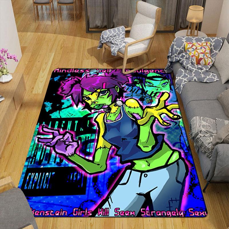 Carefree Anime Style Rug Floor Mat for Living Room or Bedroom Soft and Comfortable Carpet a Gift for Birthday and Holiday.PFF260912086
