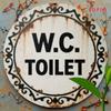 Винтажная металлическая настенная табличка WC Туалет Постер для Бара Joom Домашний Декор