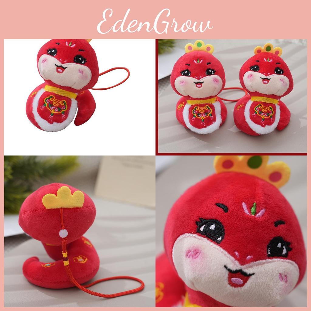 Adorable Red Plush Snake Year Zodiac Toy Soft Pp Cotton Stuffed Animal Gift