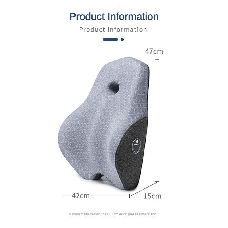 Подушка для поясницы для офисного кресла и автомобильного сиденья. Идеально сбалансированная подушка для поясницы из пены с эффектом памяти. Многоцелевая подушка для спины.