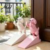 Забавное украшение для домашнего офиса, милый собачий дверной стопор, 3D-печатный клиновой стопор для нижней части двери, прочный инструмент безопасности, нескользящий держатель, декоративный