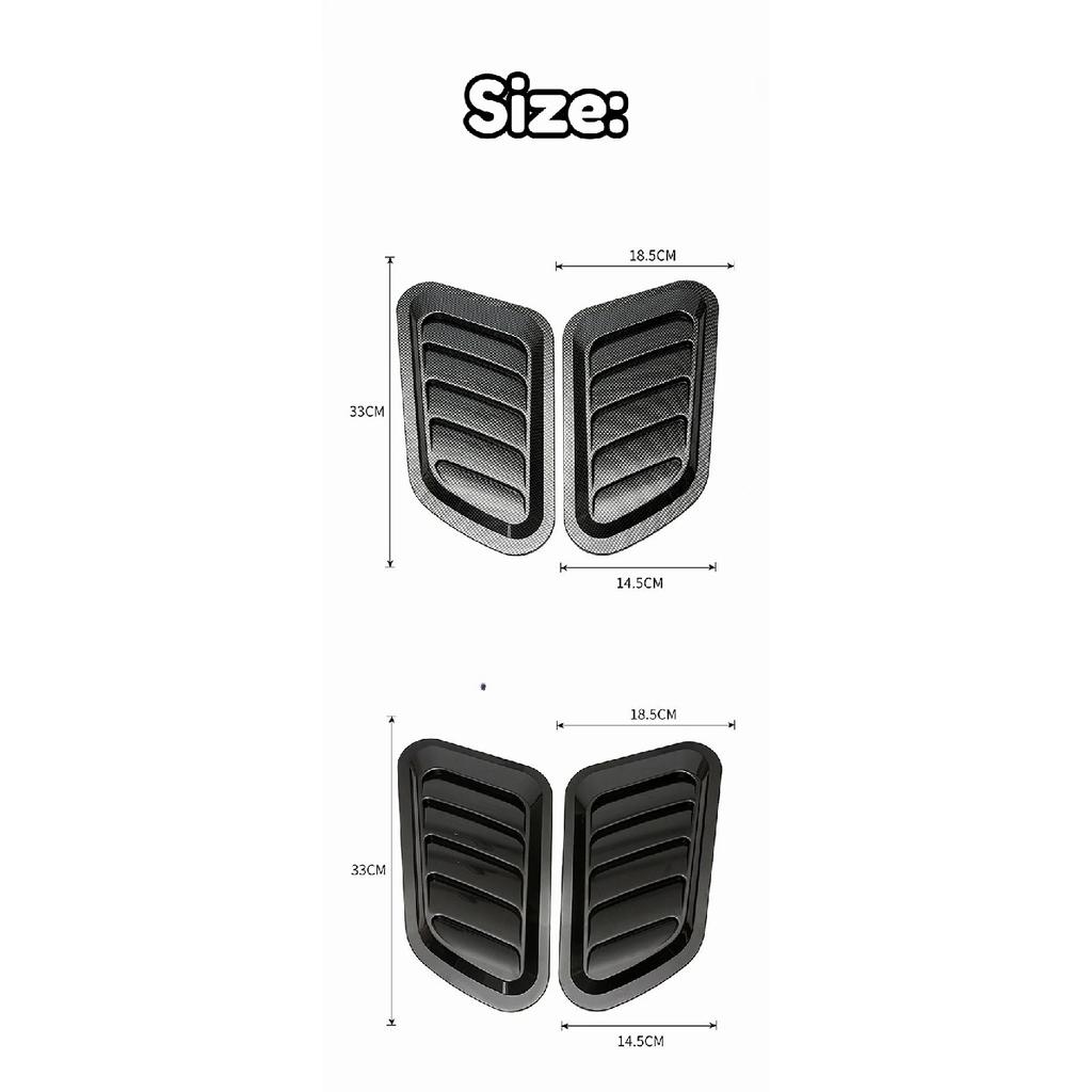 Передний капот, боковой поток воздуха, вентиляционное отверстие, крышка, накладка, универсальная наклейка для Mitsubishi Lancer EVO 2008-2017, автомобильные аксессуары