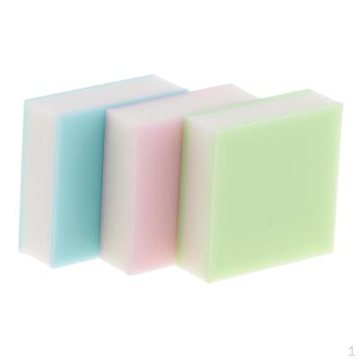 3 шт. 3x3x1 см DIY Профессиональные резиновые блоки для резьбы по дереву Цветные штампы для