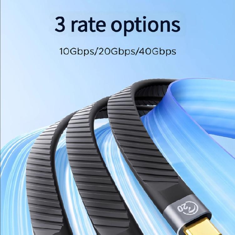 Высокоскоростной USB-брелок Кабель для зарядки Передача данных 10/20/40 Гбит/с Вывод видео 4K Совместим с Thunderbolt4/5