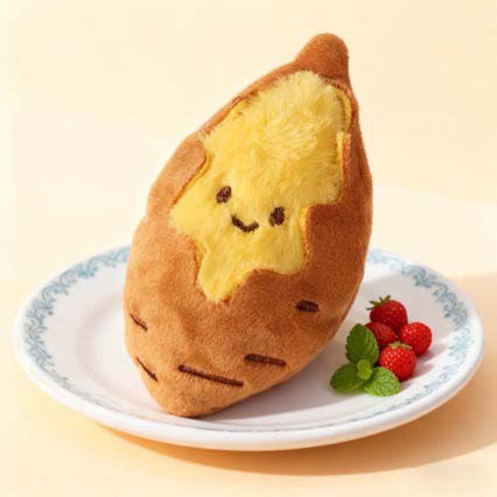 Soft Sweet Potato Keychain Cartoon Plush Doll Key Ring Roasted Sweet Potato Pendant Festival Gifts