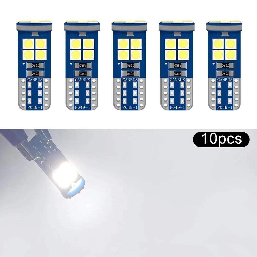 5 шт./10 шт./15 шт. Светодиодные лампы T10 W5W HD 168 194 12 В для освещения салона, купола, чтения, багажника, номерного знака, двери. Белый, синий, розовый