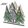 Holiday Gift for Her Christmas Theme Wooden Napkin Holder, Decorative Paper Towel Stand, Solid Wood Tissue Stand HD UV Printing Organizer Dining Table