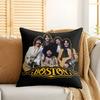 BBoston Band Rock Cool Cushion Cover Silky Short Plush Invisible Zipper Dustproof Sofa Pillow Case For Home Decor