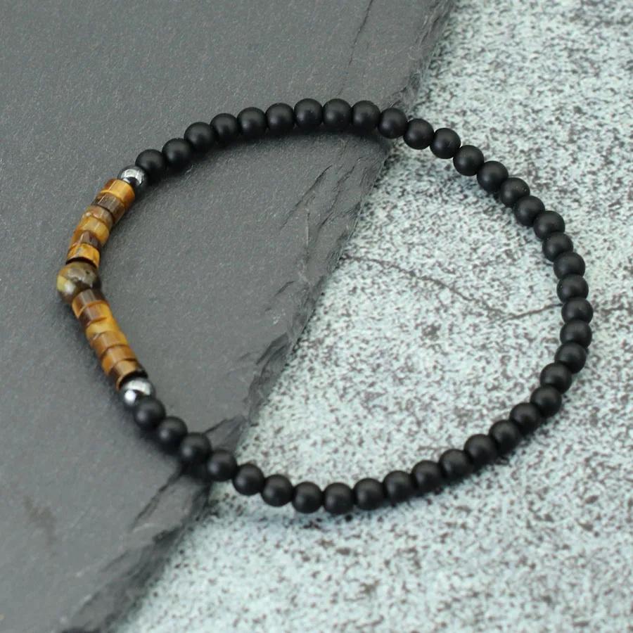 Богемский браслет из императорского камня Унисекс 4 мм Маленькие бусины Браслет из драгоценных камней Эластичный браслет из бусин Досуг Pulseira Аксессуары Joias