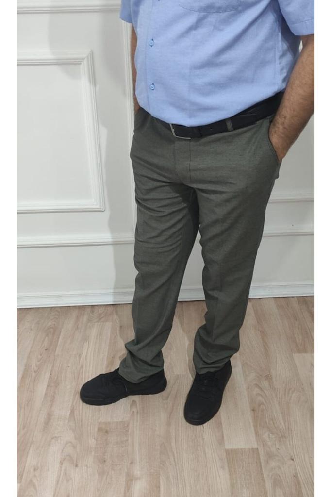 Мужские брюки больших размеров Мужские классические удобные льняные брюки цвета хаки