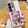 Чехол-держатель для телефона с блестящим покрытием в виде медведя для Xiaomi 13T 12T 14 Ultra Redmi Note 13 12 Pro Plus 13C 12C