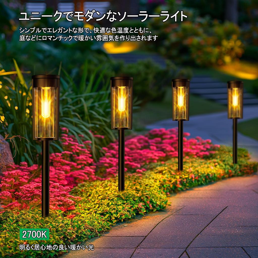 LETMY Outdoor Solar Garden New Clear Set of Large IP65 High Recessed Automatic Suitable for Outdoor Use on Parking Flower and Larger Solar Rain