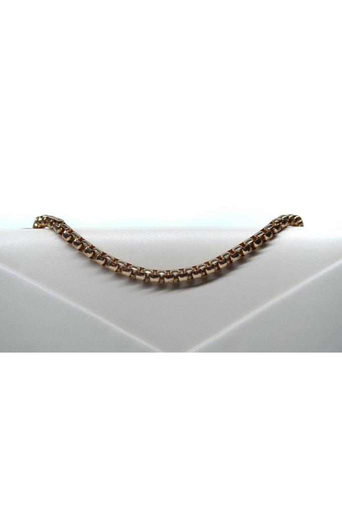 Women's Stylish and Useful Evening Dress Bag Women's Cream Envelope Model Luxury Chain Shoulder Bag
