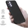 Coque Silicone - BOOLING - pour Samsung Galaxy A32 5G - Noir - 2 Verres Trempés - Protection Caméra Arrière