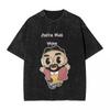 Anita Max woman Men Cotton Washed Hot stamping Print TShirt Harajuku Cotton Tshirt Mens Summer Short Sleeve Tees