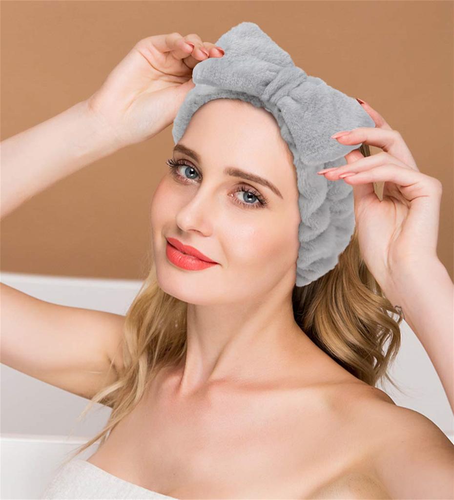 Bow Hair Bands Spa Headband For Washing Face Makeup Headband For Women 3Pack