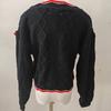 Ju Jingyi Inspired Contrast Lace Cable Knit Cardigan Sweater for Women