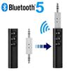 Автомобильный Bluetooth 5.0 приемник 3,5 мм 3,5 AUX разъем Стерео Музыка Аудио Автокомплект Передатчик Динамик Усилитель Беспроводной адаптер с микрофоном